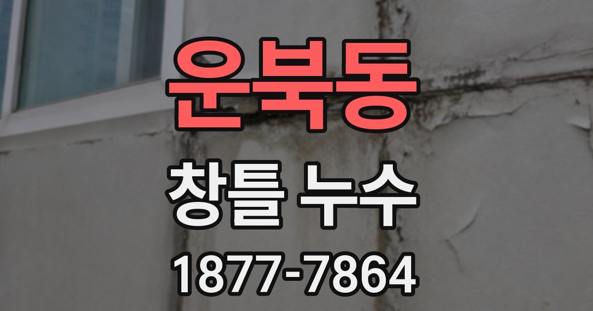 운북동 창틀 누수