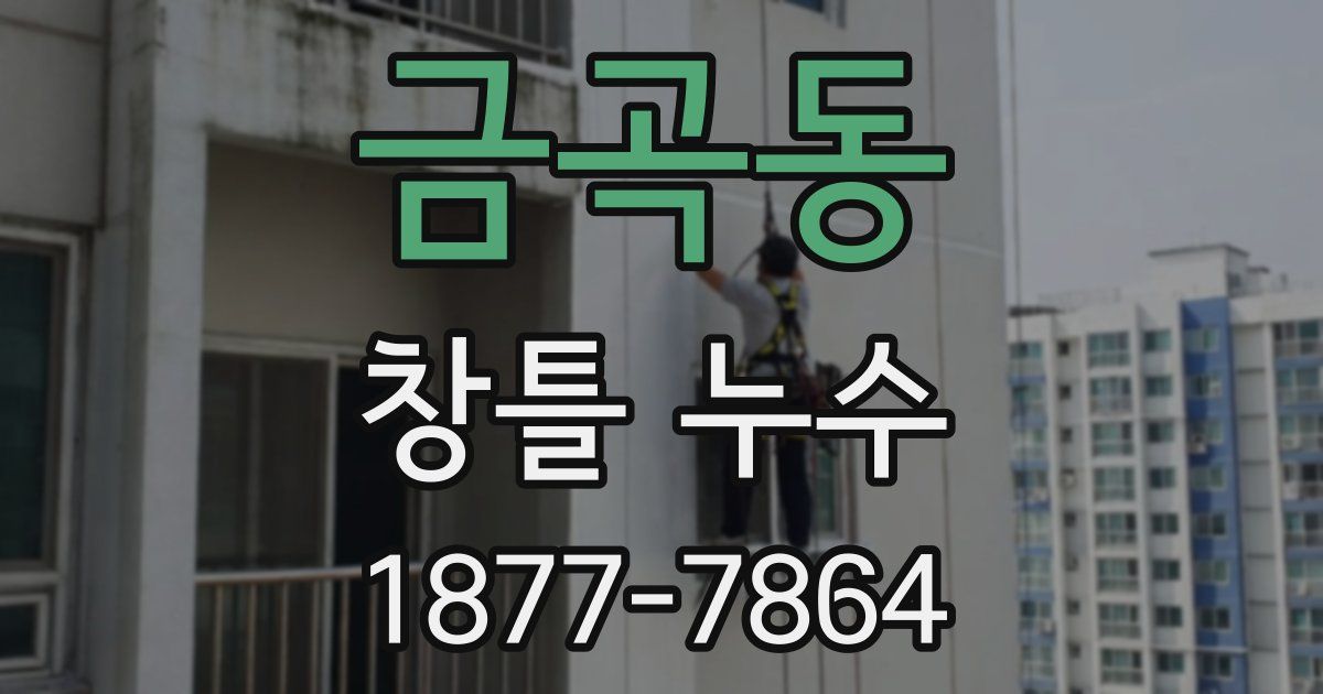 금곡동 창틀 누수