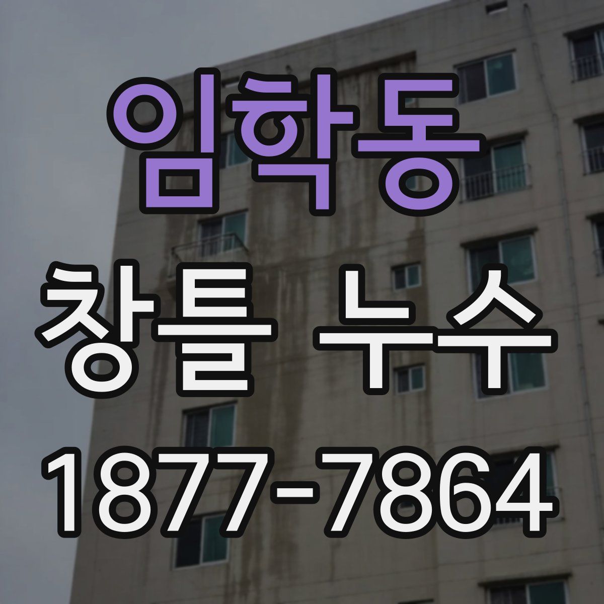 임학동 창틀 누수