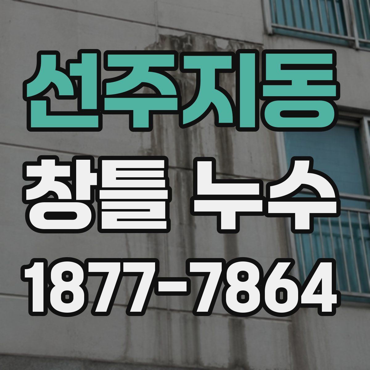 선주지동 창틀 누수
