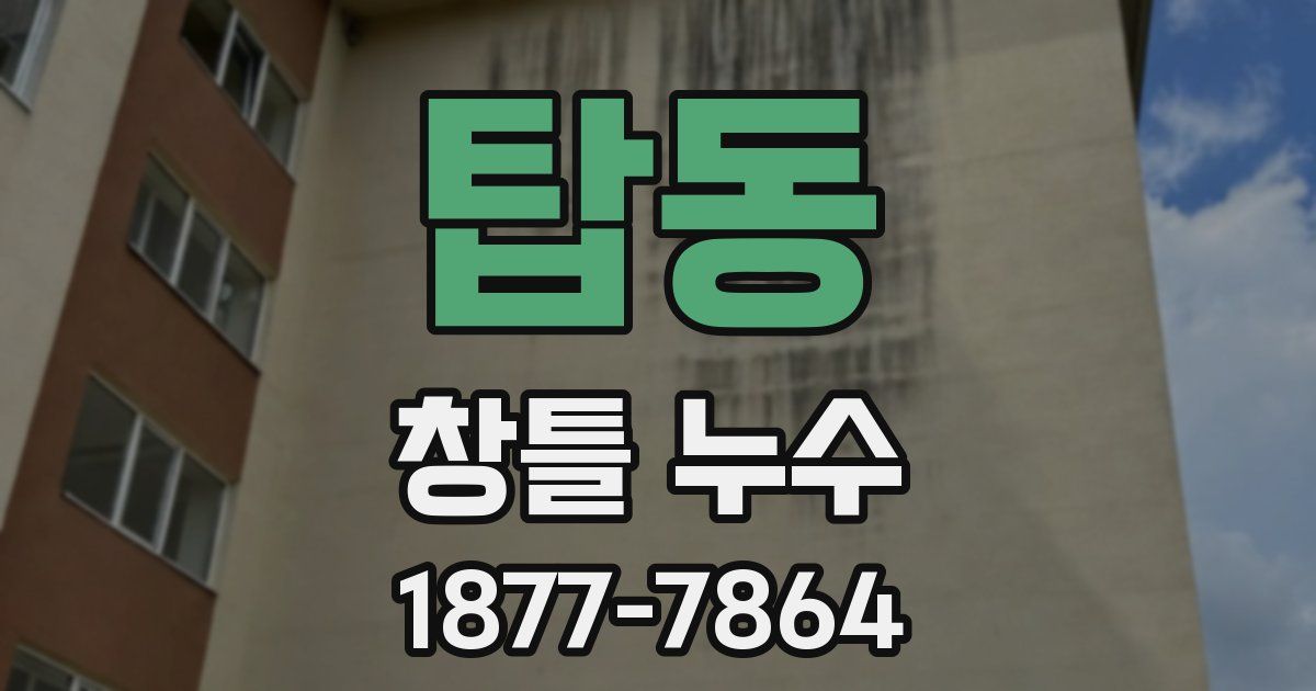 탑동 창틀 누수