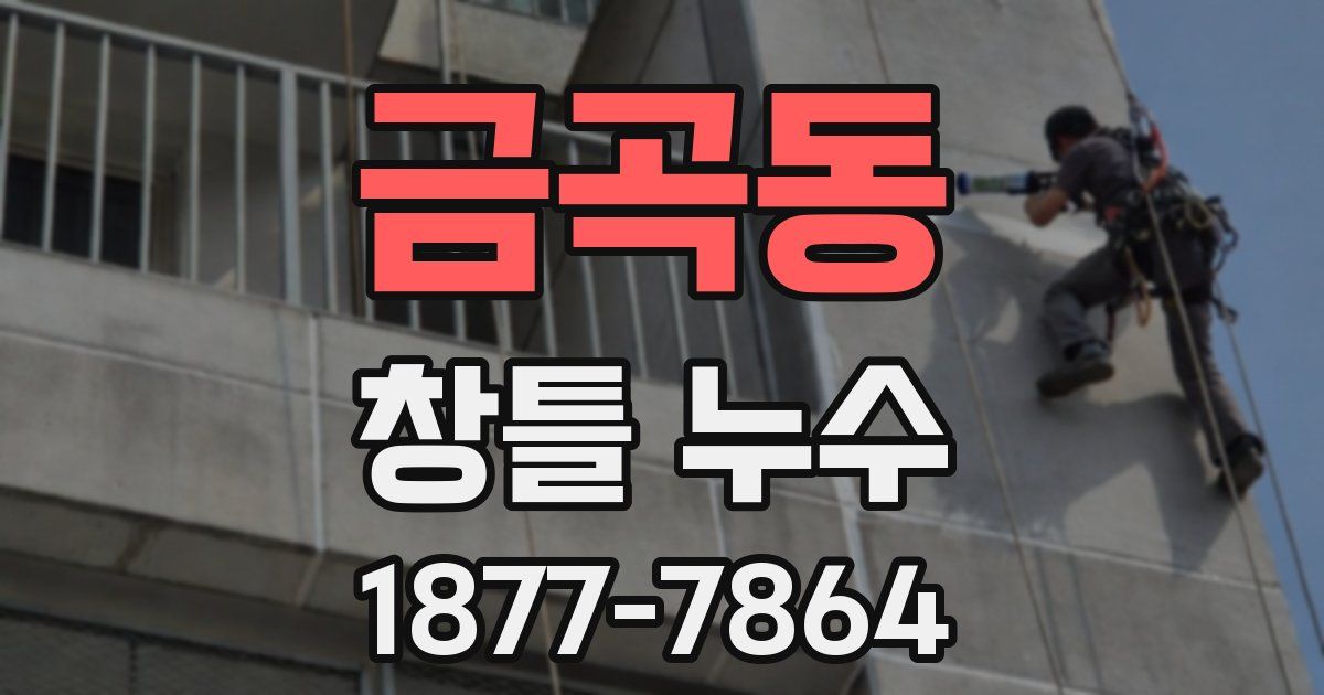 금곡동 창틀 누수