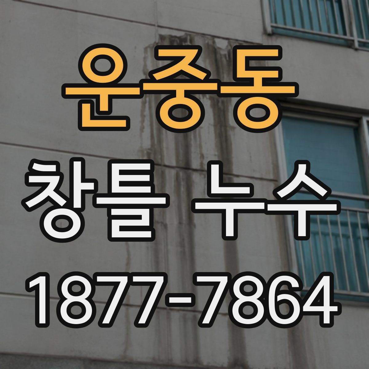 운중동 창틀 누수