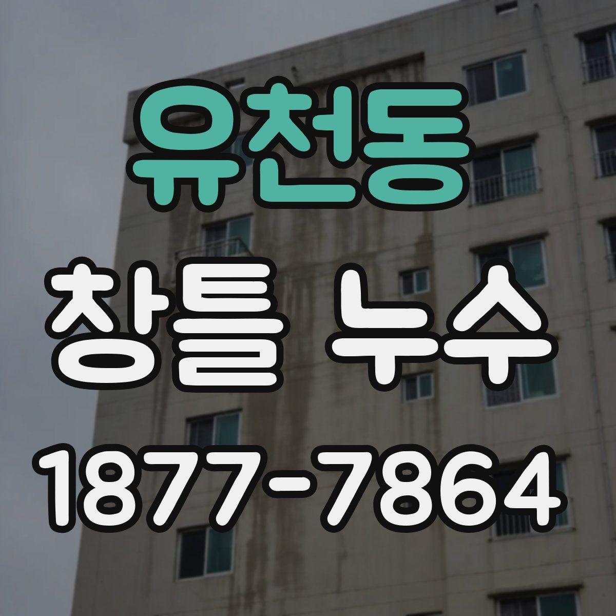 유천동 창틀 누수