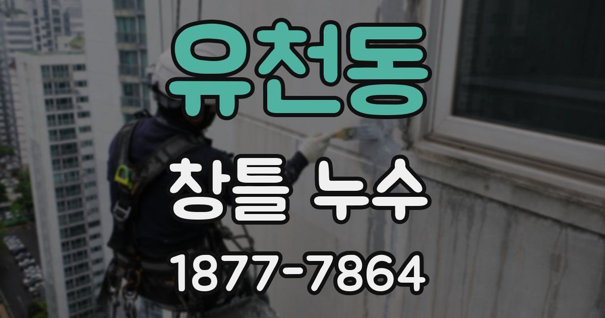 유천동 창틀 누수