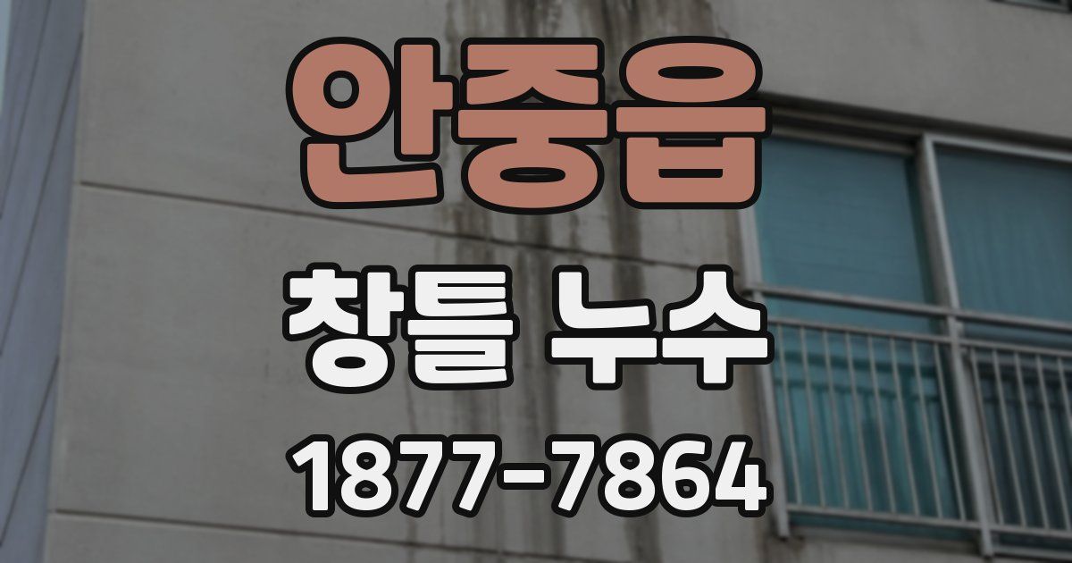 안중읍 창틀 누수