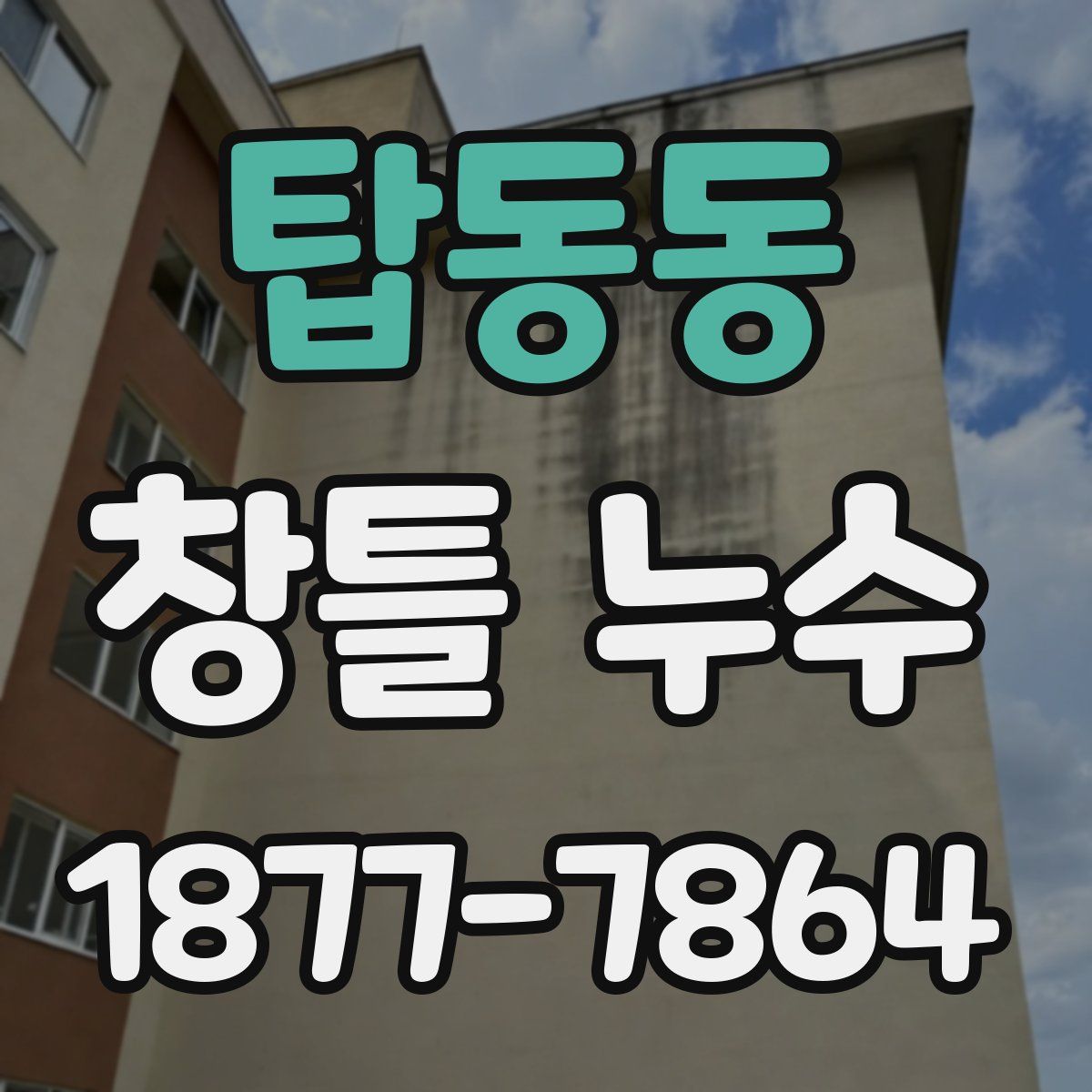 탑동동 창틀 누수