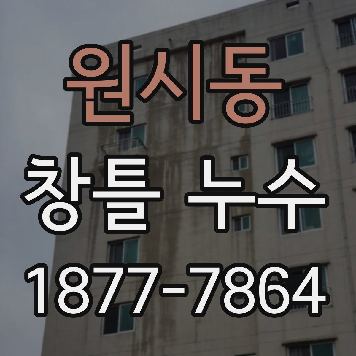 원시동 창틀 누수