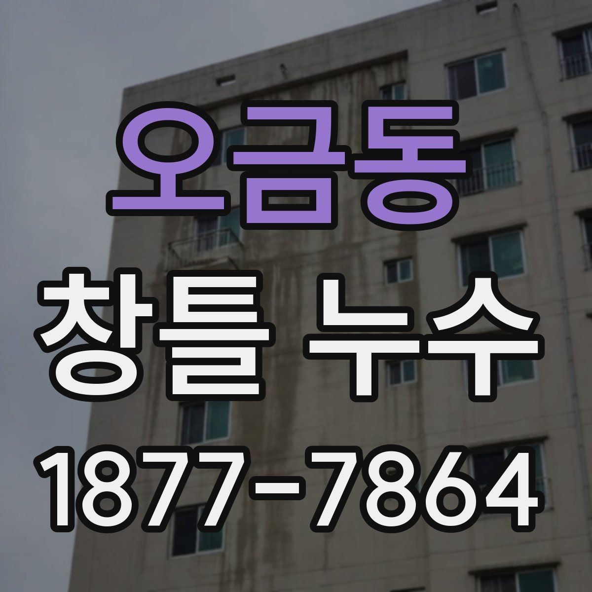 오금동 창틀 누수 원인을 놓치지 않는 검사 방법