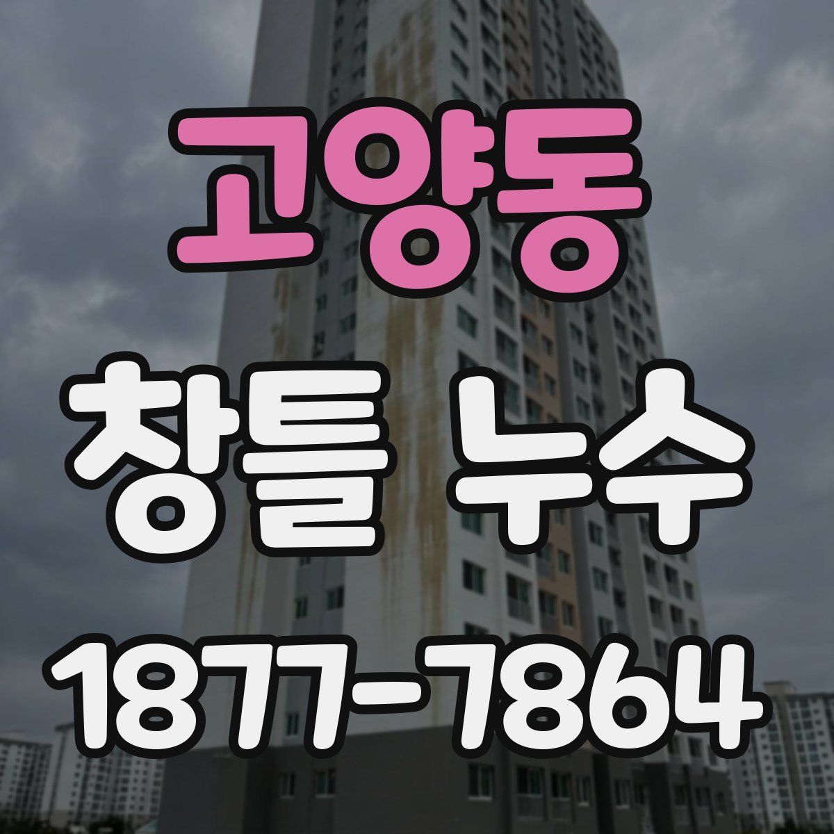 고양동 창틀 누수
