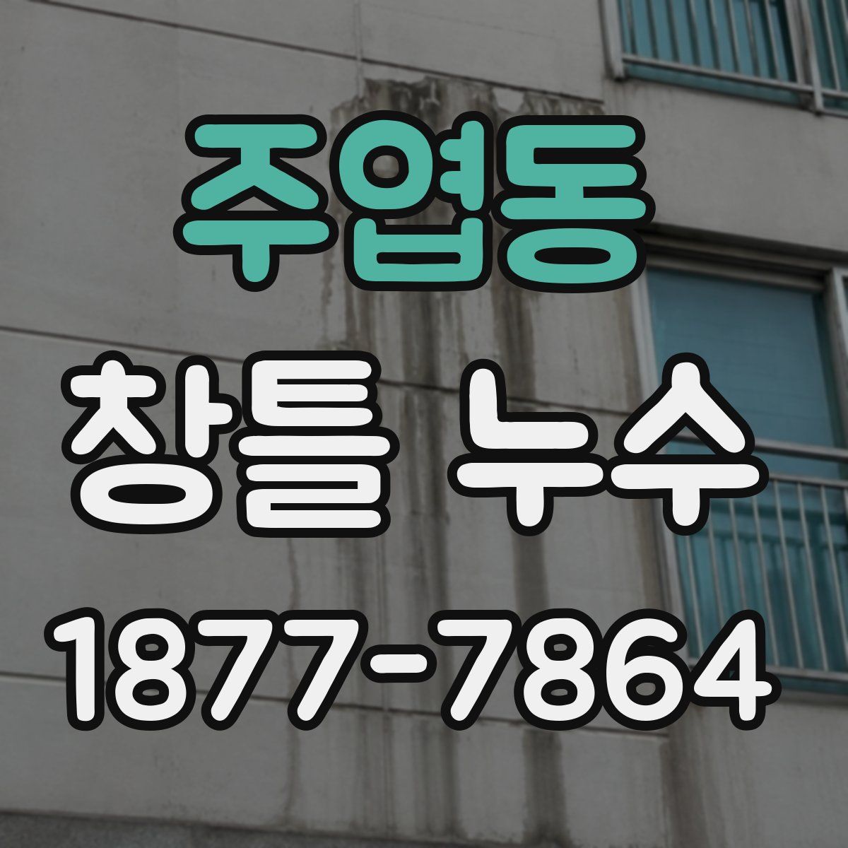주엽동 창틀 누수