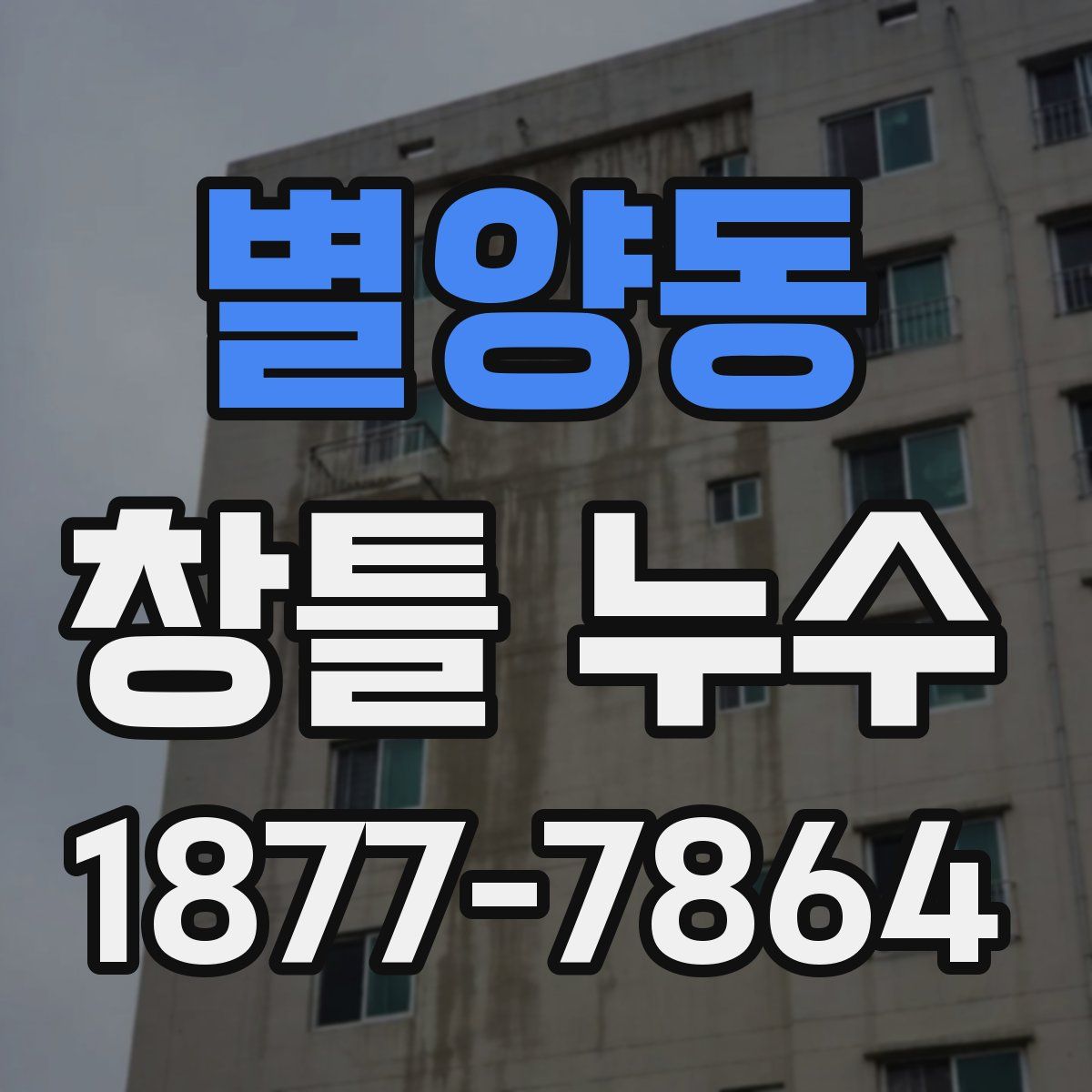 별양동 창틀 누수