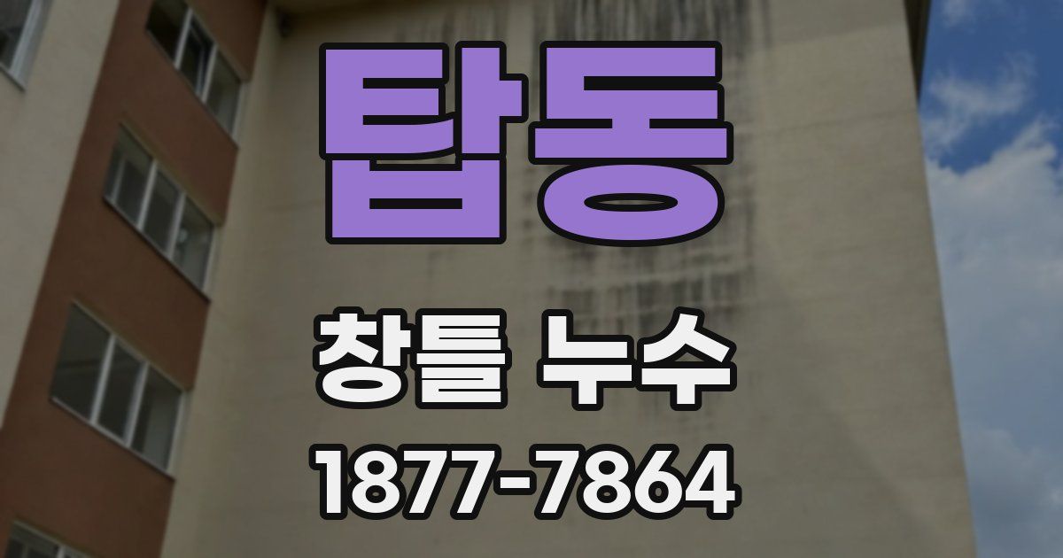 탑동 창틀 누수