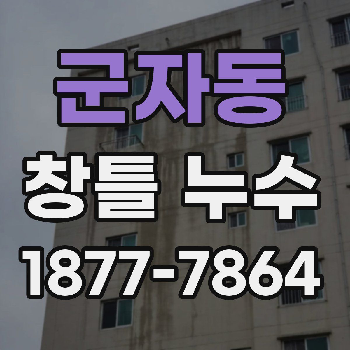 군자동 창틀 누수