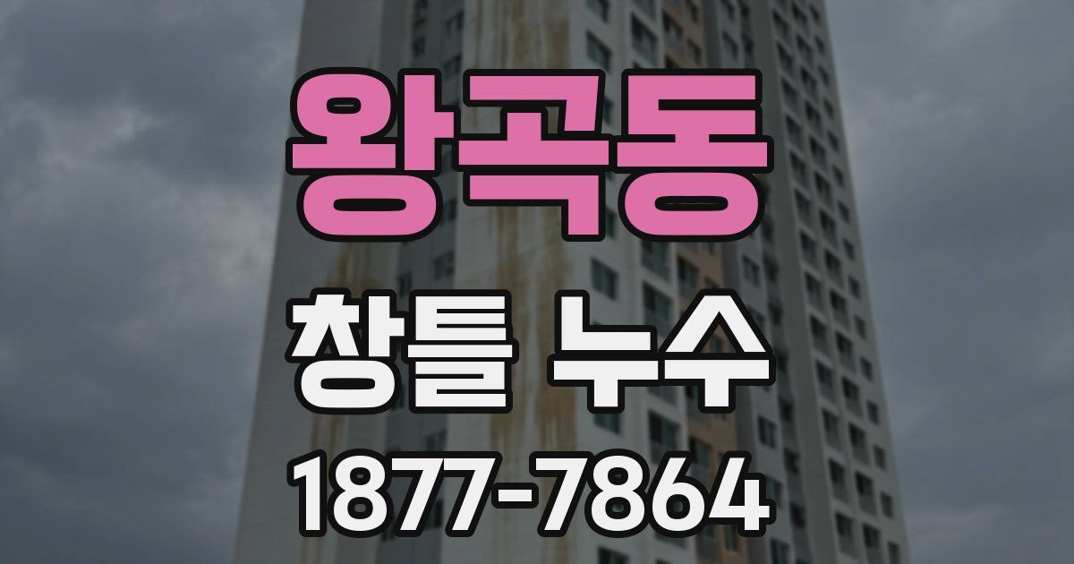 왕곡동 창틀 누수