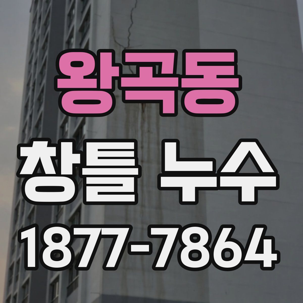 왕곡동 창틀 누수