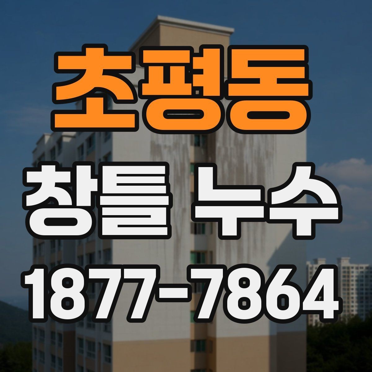 초평동 창틀 누수 수리 견적을 볼 때 확인할 점