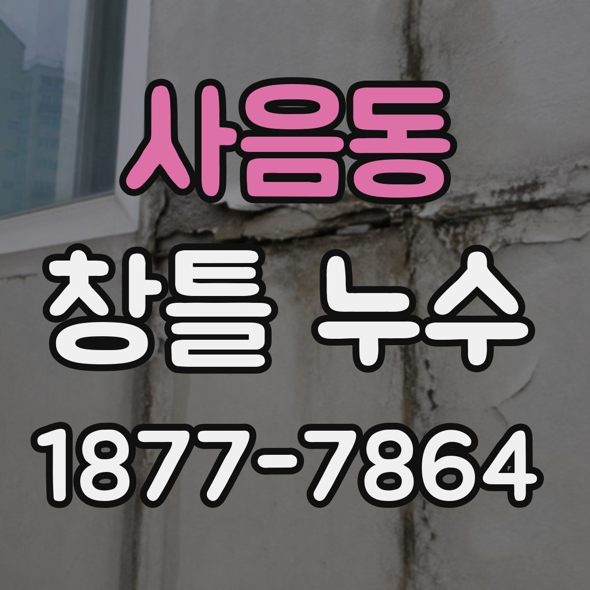 사음동 창틀 누수