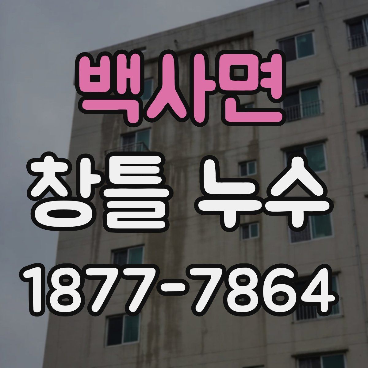 백사면 창틀 누수 누수 흔적이 보일 때 점검 순서