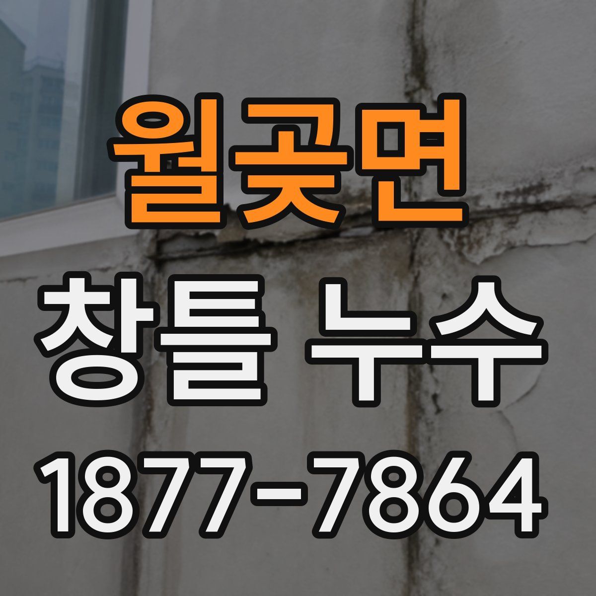 월곶면 창틀 누수
