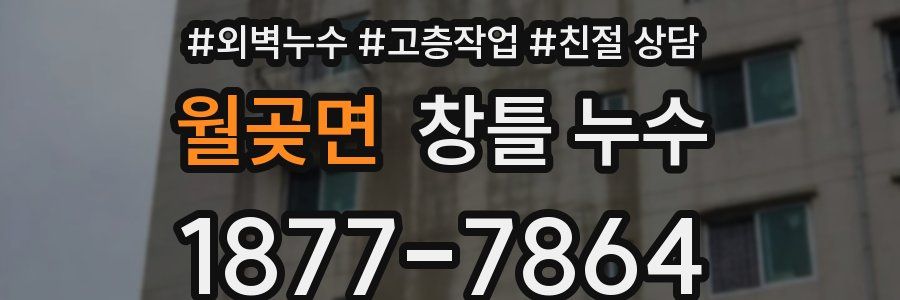 월곶면 창틀 누수