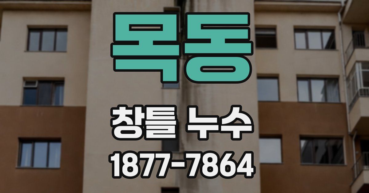 목동 창틀 누수
