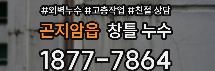 곤지암읍 창틀 누수