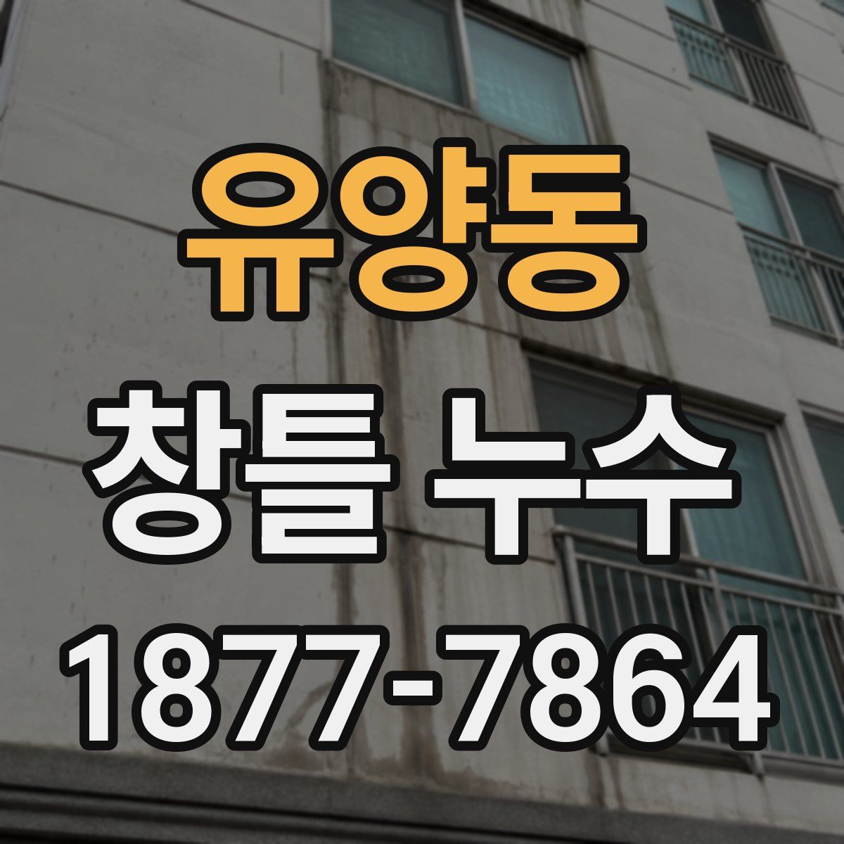 유양동 창틀 누수