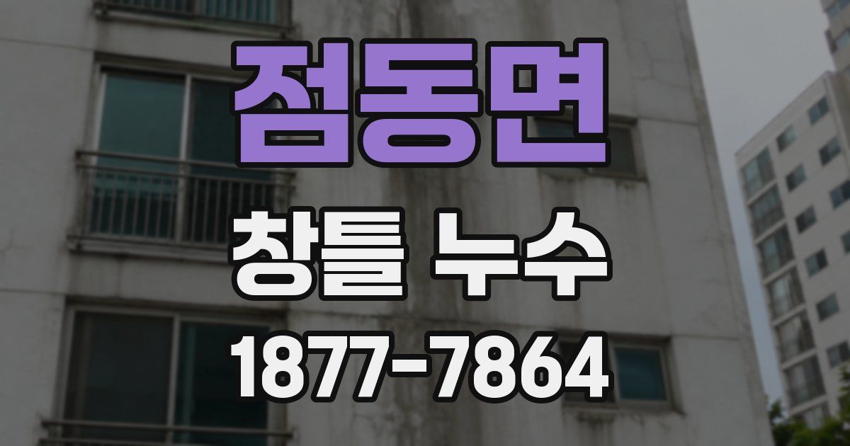 점동면 창틀 누수