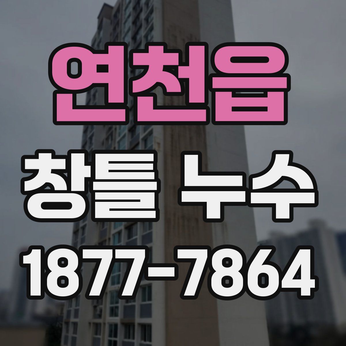 연천읍 창틀 누수