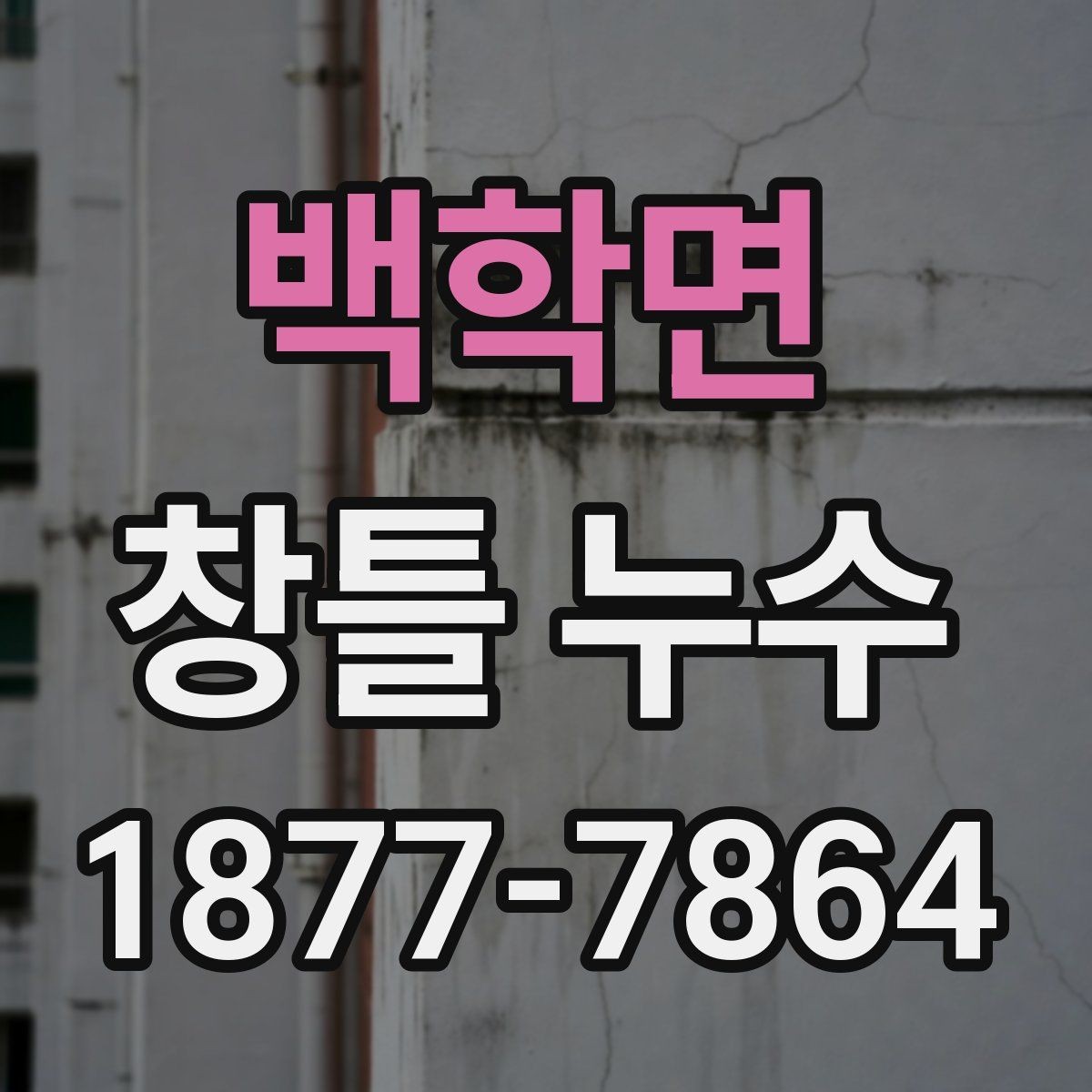 백학면 창틀 누수 보수의 범위와 방식 정하기