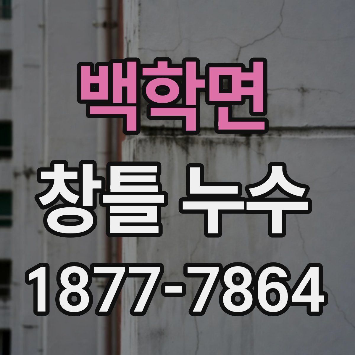 백학면 창틀 누수