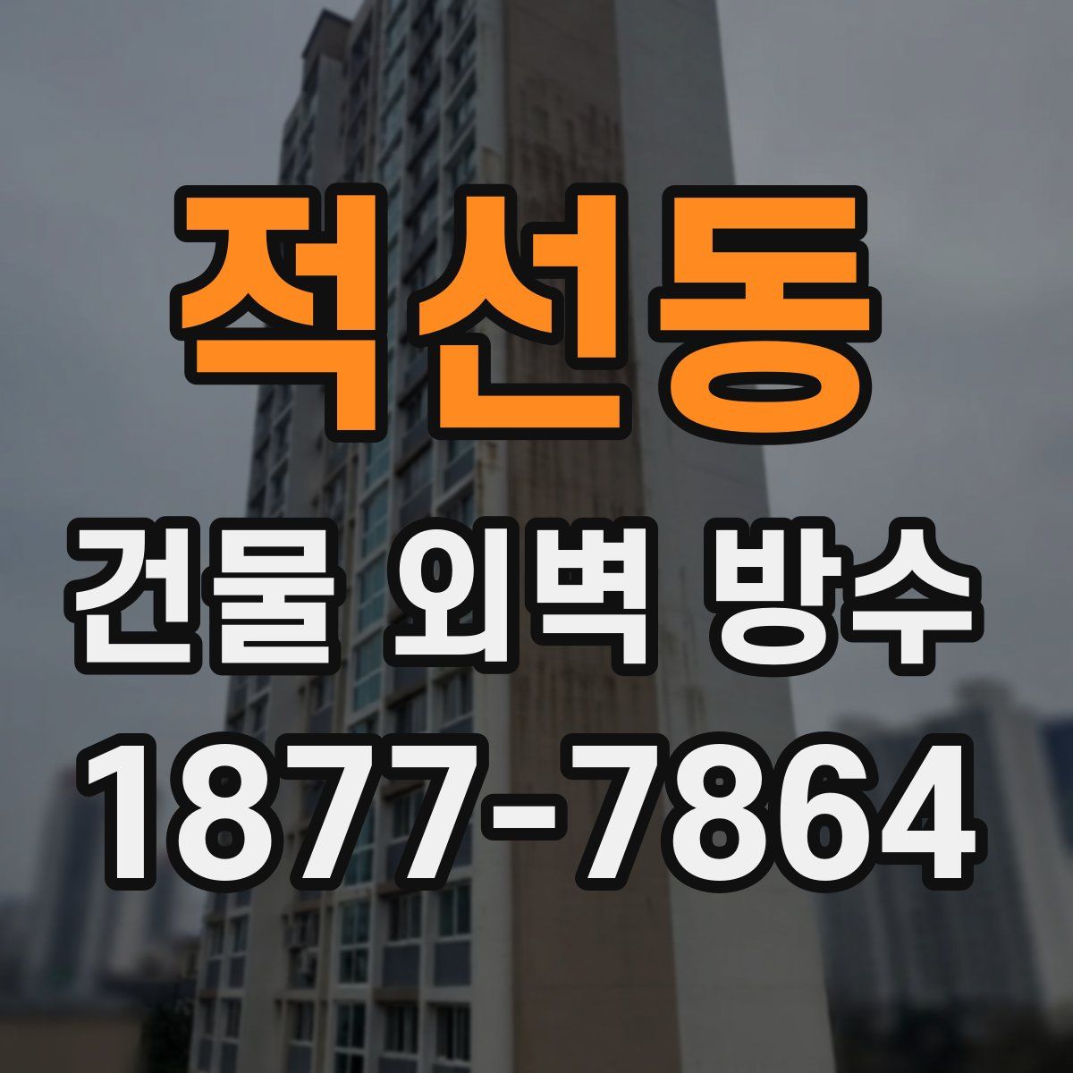 적선동 건물 외벽 방수