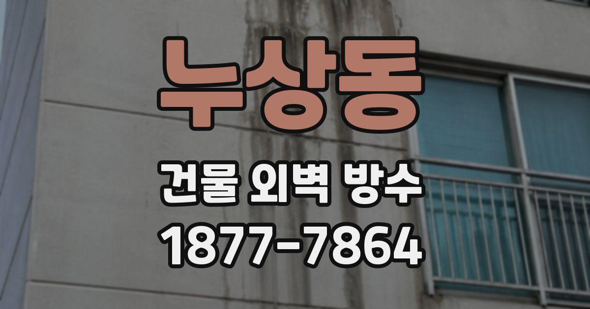 누상동 건물 외벽 방수
