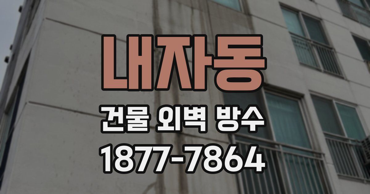 내자동 건물 외벽 방수