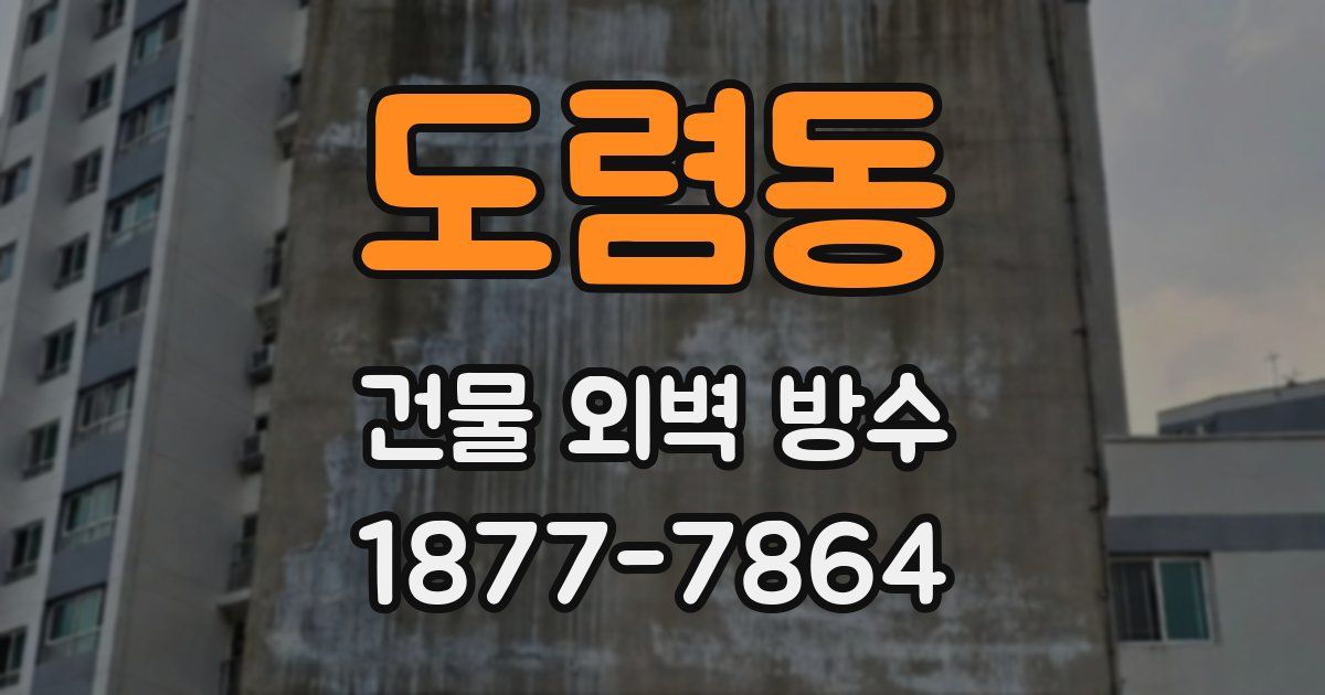 도렴동 건물 외벽 방수