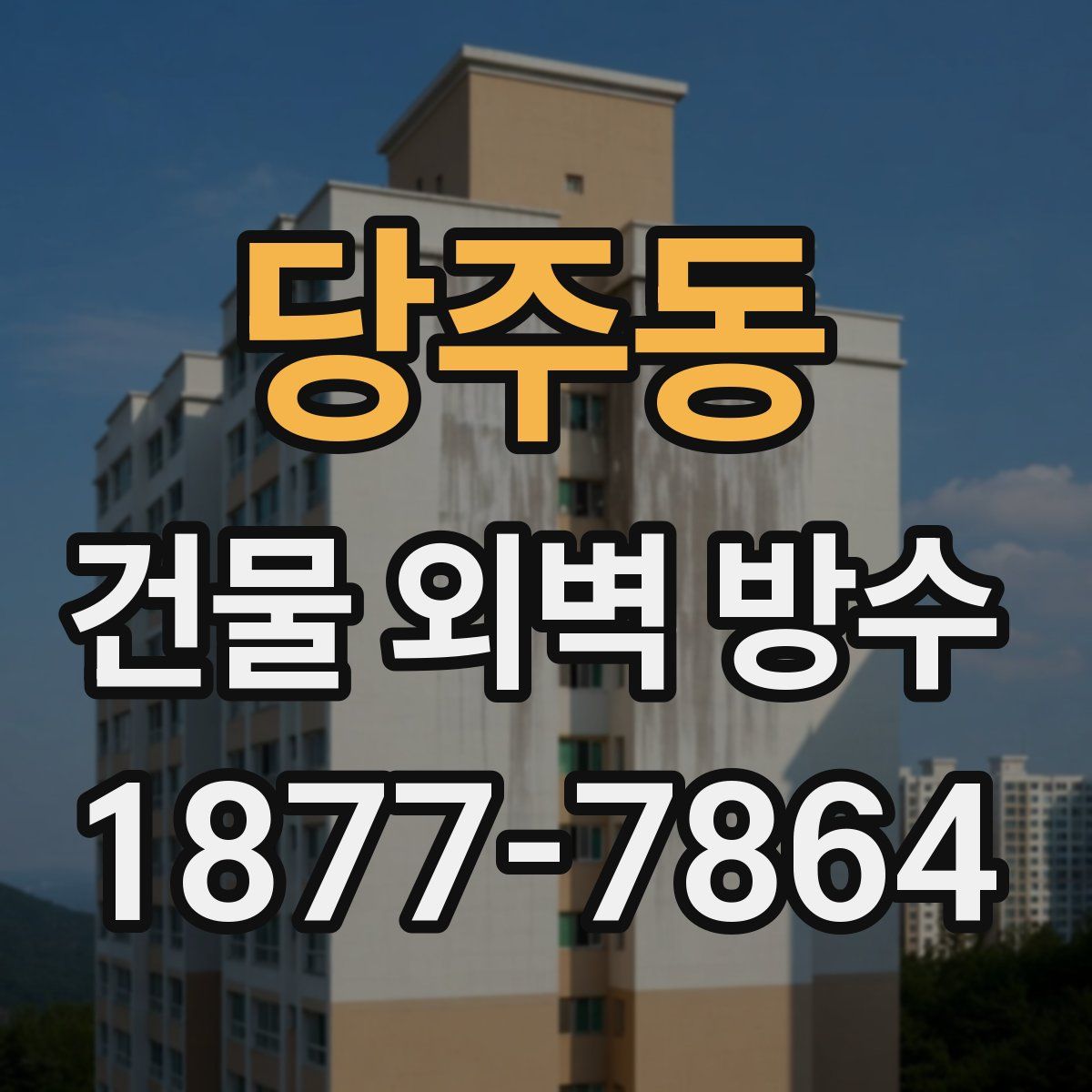 당주동 건물 외벽 방수