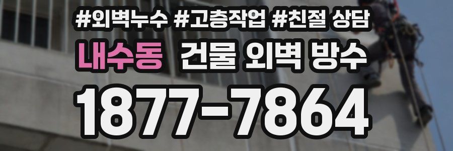 내수동 건물 외벽 방수