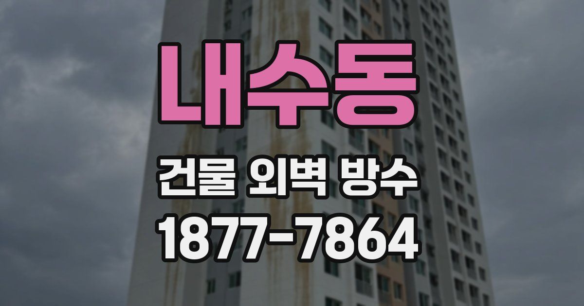 내수동 건물 외벽 방수