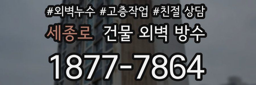 세종로 건물 외벽 방수