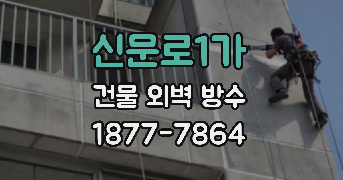신문로1가 건물 외벽 방수