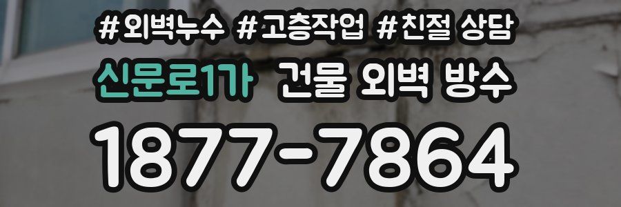 신문로1가 건물 외벽 방수