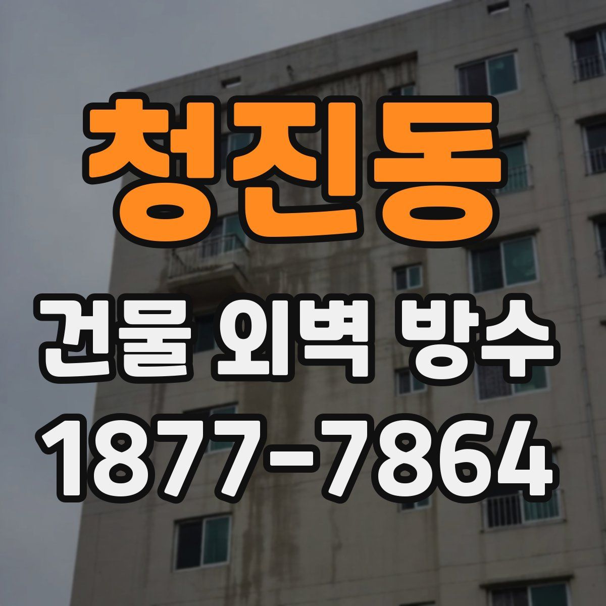 청진동 건물 외벽 방수