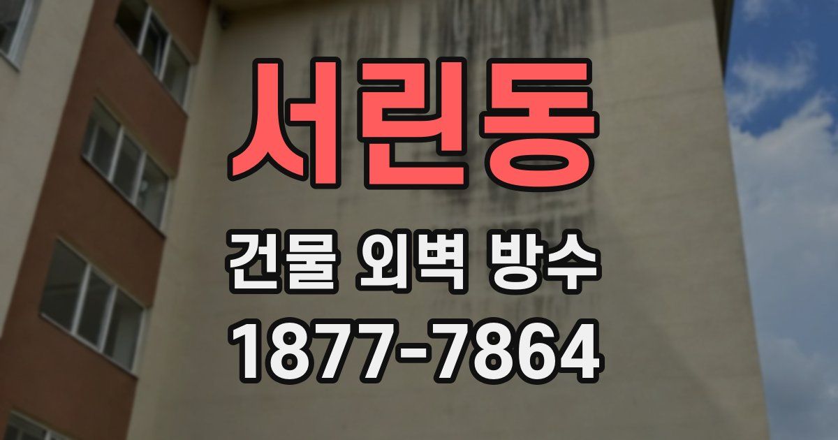 서린동 건물 외벽 방수