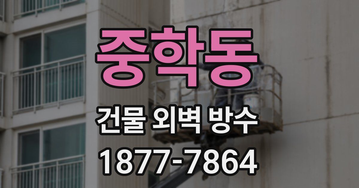 중학동 건물 외벽 방수