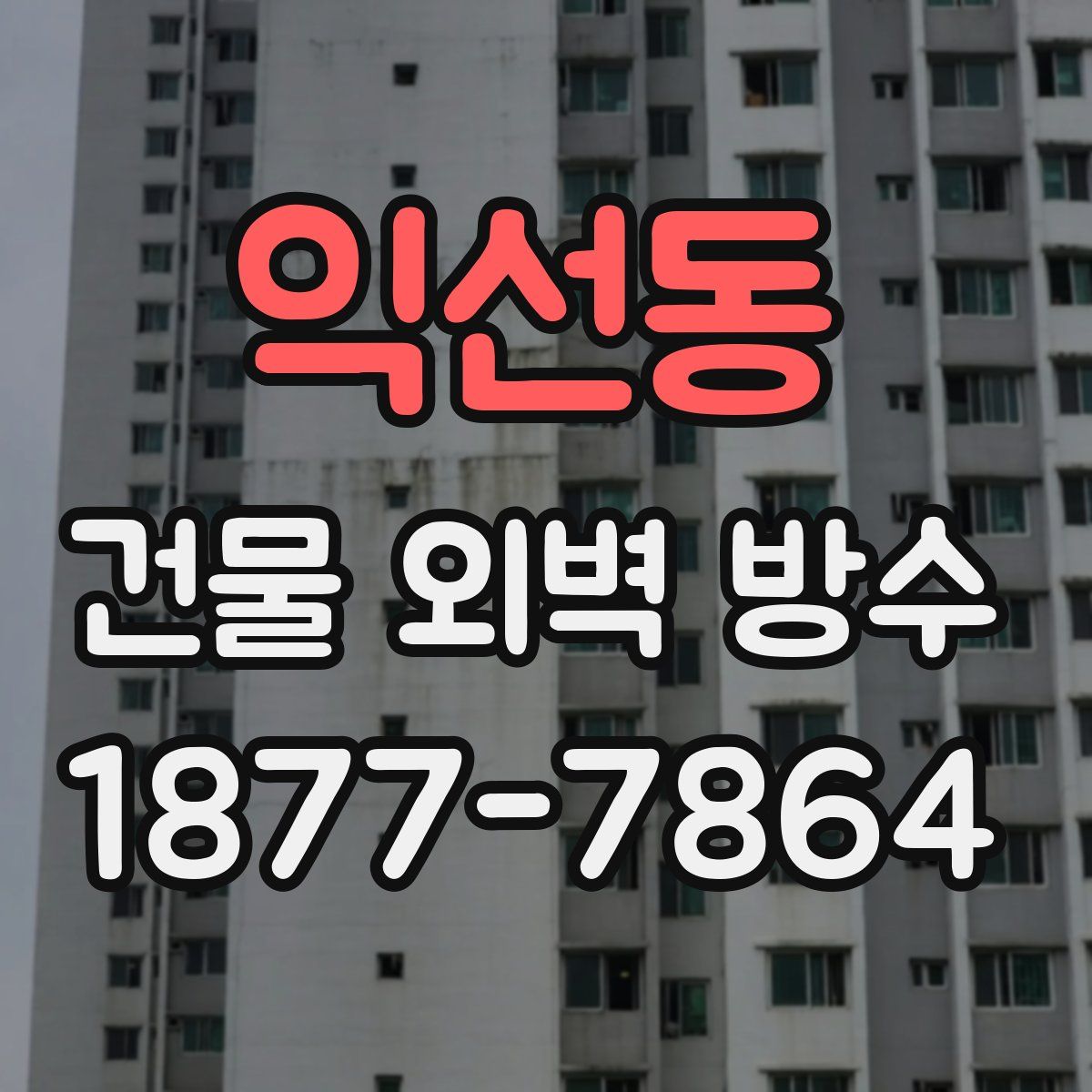 익선동 건물 외벽 방수