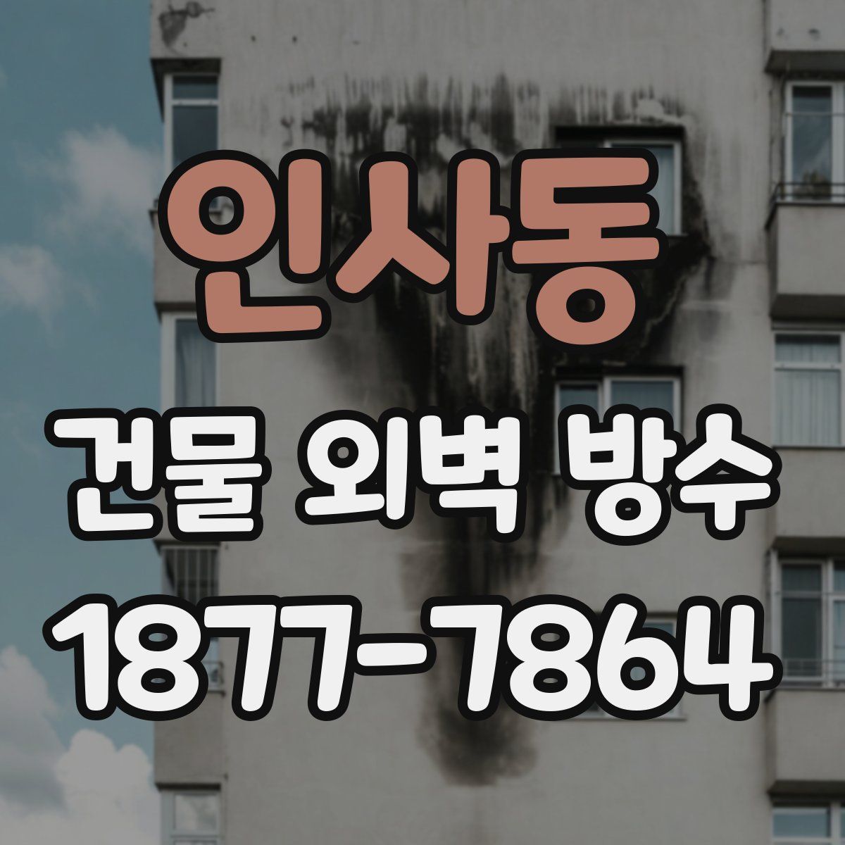 인사동 건물 외벽 방수