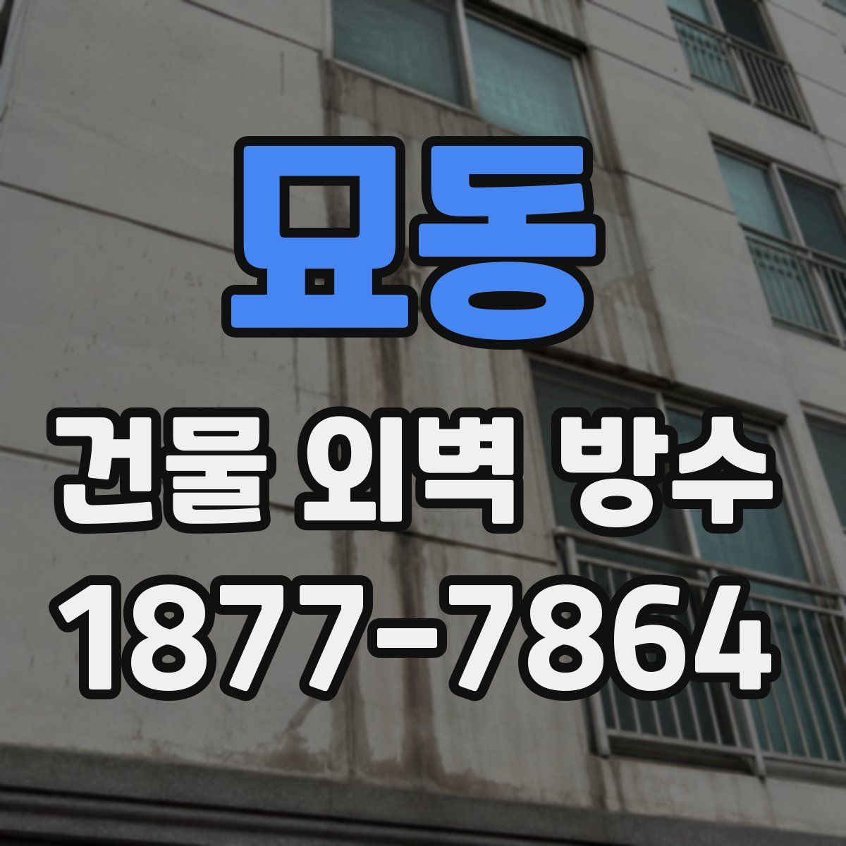 묘동 건물 외벽 방수