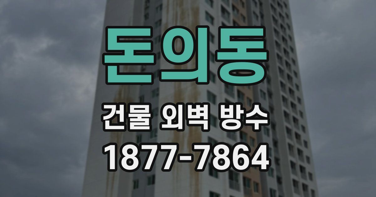 돈의동 건물 외벽 방수