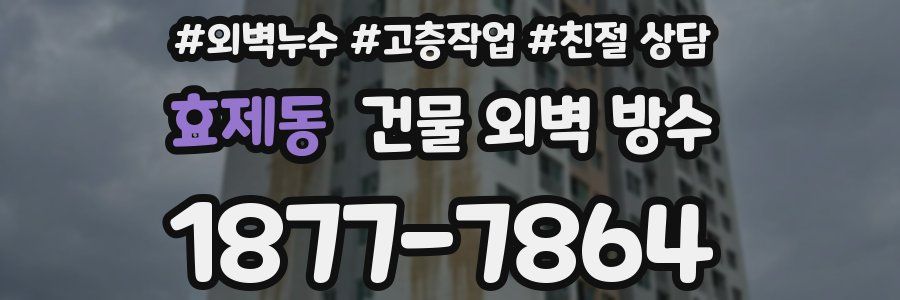 효제동 건물 외벽 방수